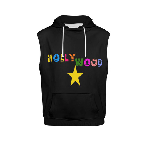 1 Hollywood by Popart Lover All Over Print Sleeveless Hoodie for Men (Model H15)