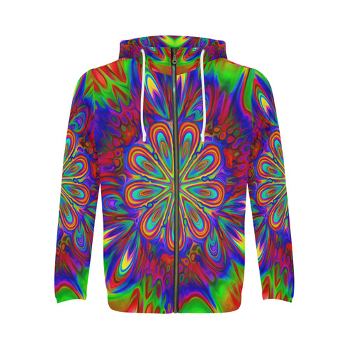 sd ausis All Over Print Full Zip Hoodie for Men (Model H14)