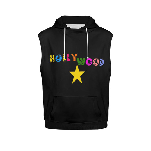 1 Hollywood  by Popart Lover All Over Print Sleeveless Hoodie for Women (Model H15)