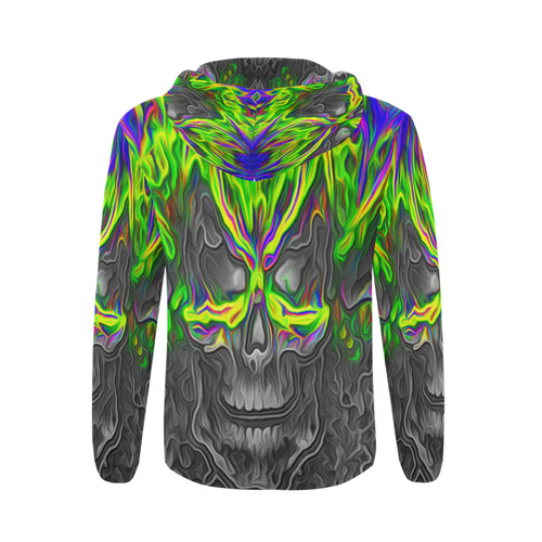 sddark All Over Print Full Zip Hoodie for Men (Model H14)