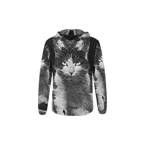 CAT PAULA All Over Print Full Zip Hoodie for Kid (Model H14)