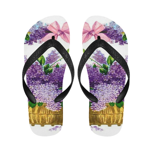 Lilacs Flip Flops for Men/Women (Model 040)