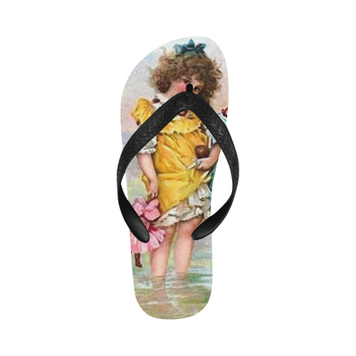 My Dollies and Me by the Sea Flip Flops for Men/Women (Model 040)