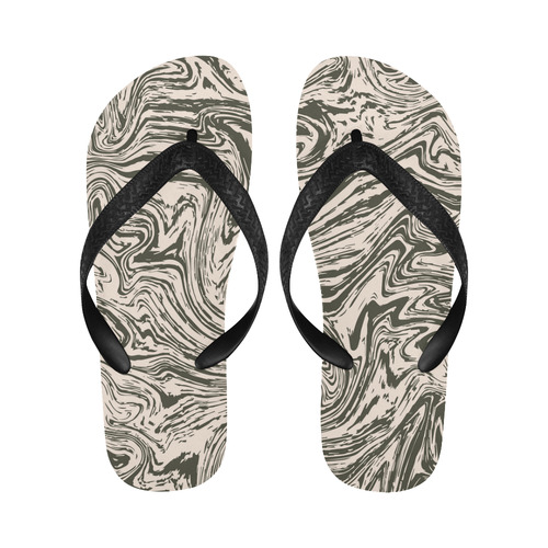 Marble Art Flip Flops for Men/Women (Model 040)