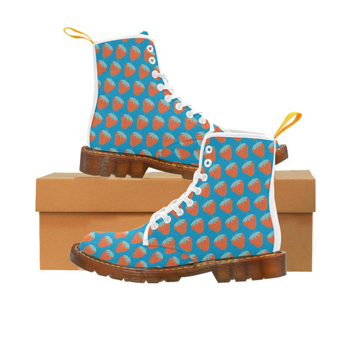 Strawberry Blue Martin Boots For Women Model 1203H