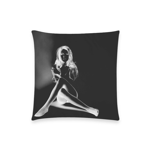 Naked Graffiti Girl Custom  Pillow Case 18"x18" (one side) No Zipper