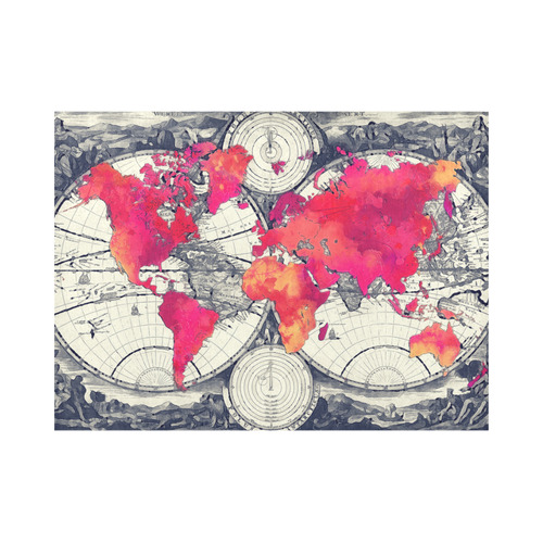 world map 28 Placemat 14’’ x 19’’ (Set of 2)