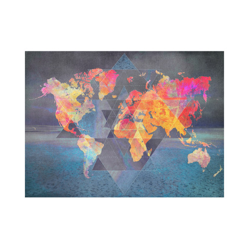 world map Placemat 14’’ x 19’’ (Set of 6)