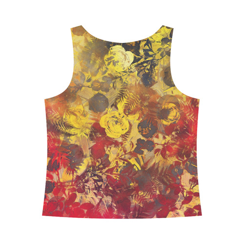 flowers All Over Print Tank Top for Women (Model T43)