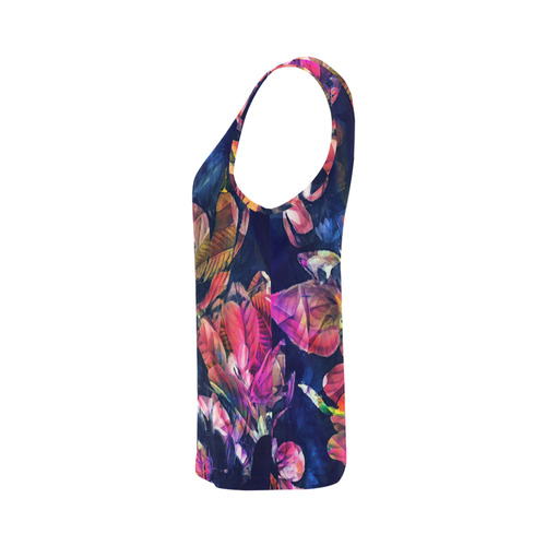 flowers All Over Print Tank Top for Women (Model T43)