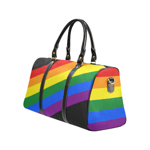Gay Pride Rainbow Flag Stripes New Waterproof Travel Bag/Small (Model 1639)