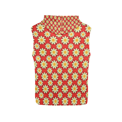Sunflowers All Over Print Sleeveless Hoodie for Women (Model H15)