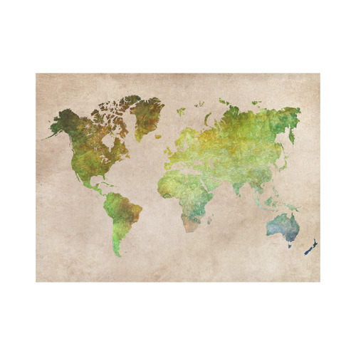 world map 32 Placemat 14’’ x 19’’ (Set of 2)