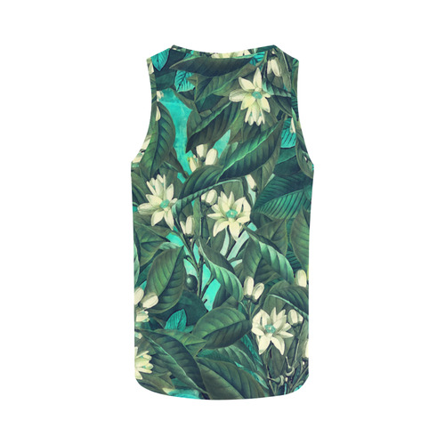 flowers All Over Print Tank Top for Women (Model T43)