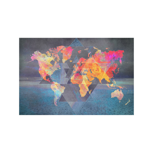 world map Placemat 12’’ x 18’’ (Set of 6)