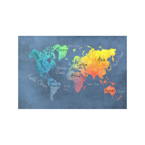 world map 30 Placemat 12’’ x 18’’ (Set of 4)