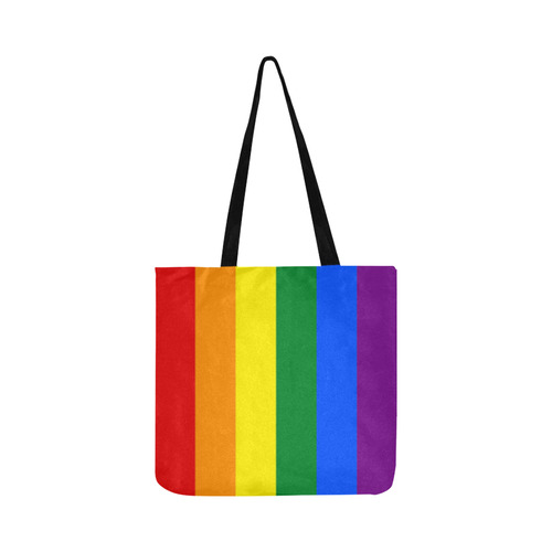 Gay Pride Rainbow Flag Stripes Reusable Shopping Bag Model 1660 (Two sides)