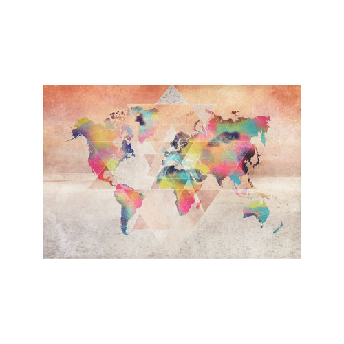 world map Placemat 12’’ x 18’’ (Set of 6)