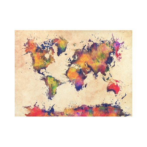 world map Placemat 14’’ x 19’’ (Set of 2)