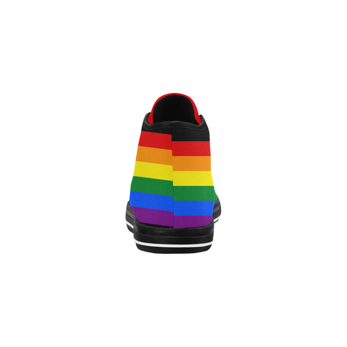 Gay Pride Rainbow Flag Stripes Vancouver H Women's Canvas Shoes (1013-1)