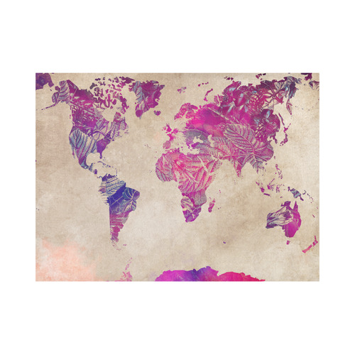 world map Placemat 14’’ x 19’’ (Set of 2)