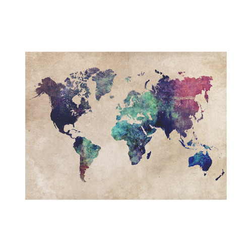 world map Placemat 14’’ x 19’’ (Six Pieces)