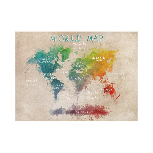 world map Placemat 14’’ x 19’’