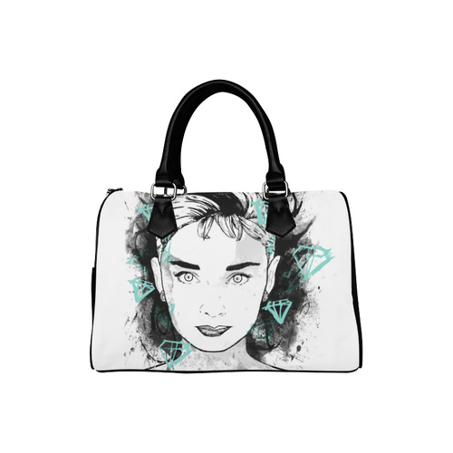 Audrey Hepburn - Diamonds Boston Handbag (Model 1621)