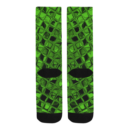 Metallic Green Trouser Socks