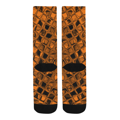 Metallic Orange Trouser Socks