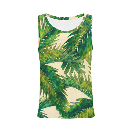 palms All Over Print Tank Top for Women (Model T43)