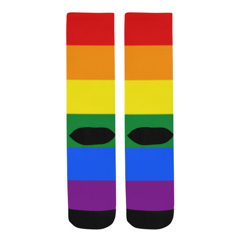 Gay Pride Rainbow Flag Stripes Trouser Socks