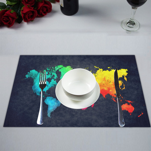 world map Placemat 14’’ x 19’’