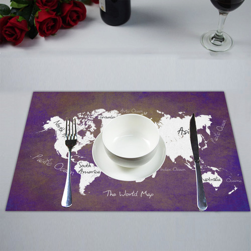 world map Placemat 14’’ x 19’’