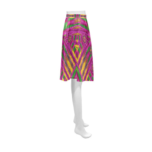 Feather stars mandala pop art Athena Women's Short Skirt (Model D15)