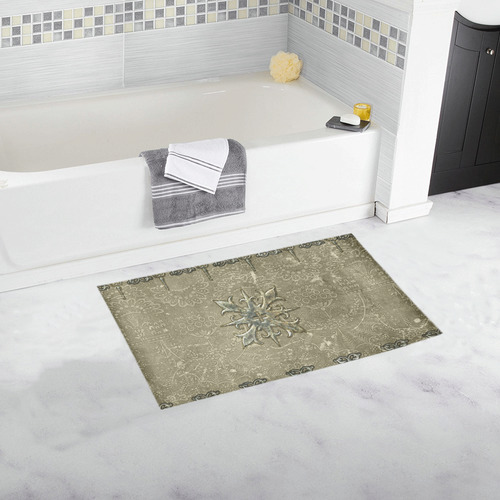 Elegant design with cross Bath Rug 16''x 28''