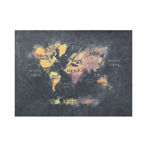 world map OCEANS and continents Placemat 14’’ x 19’’ (Six Pieces)