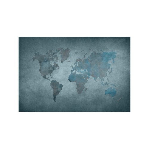 world map 35 Placemat 12’’ x 18’’ (Four Pieces)