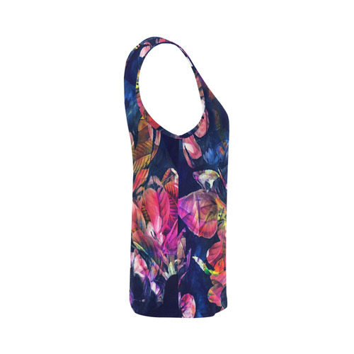 flowers All Over Print Tank Top for Women (Model T43)