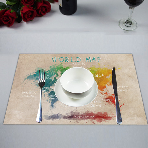 world map Placemat 14’’ x 19’’
