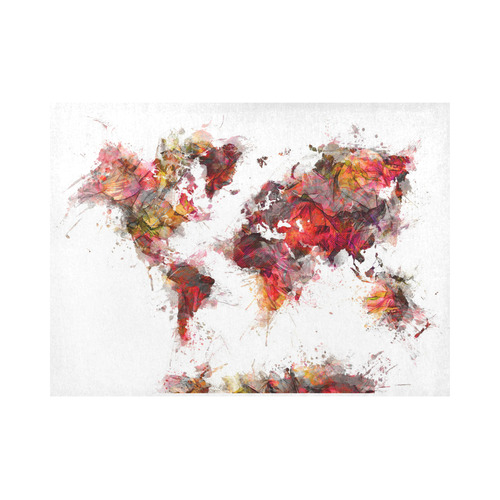 world map Placemat 14’’ x 19’’ (Four Pieces)