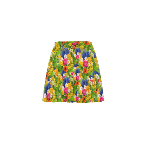 Flowers Mini Skating Skirt (Model D36)