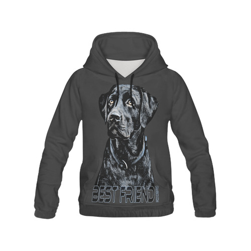 LABRADOR BEST FRIEND II All Over Print Hoodie for Men (USA Size) (Model H13)