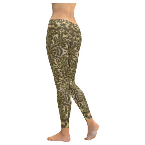 A big kitten I am and soft Women's Low Rise Leggings (Invisible Stitch) (Model L05)