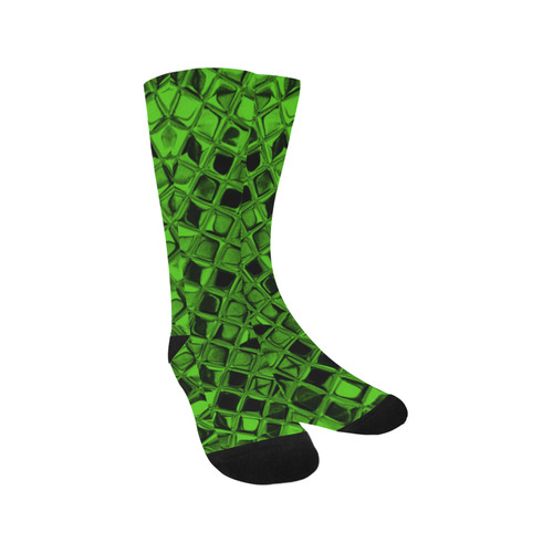 Metallic Green Trouser Socks