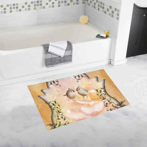 Cute little birds Bath Rug 20''x 32''