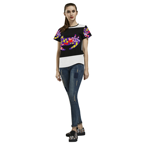 rrvvnz All Over Print T-Shirt for Women (USA Size) (Model T40)