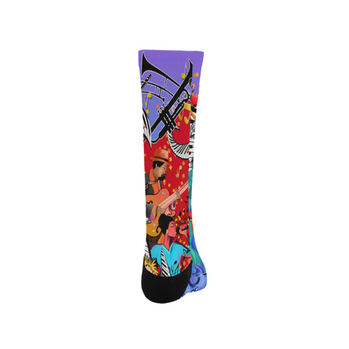 Juleez Music Colorful Print Socks Trouser Socks