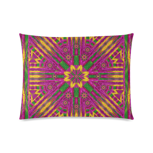 Feather stars mandala pop art Custom Zippered Pillow Case 20"x26"(Twin Sides)