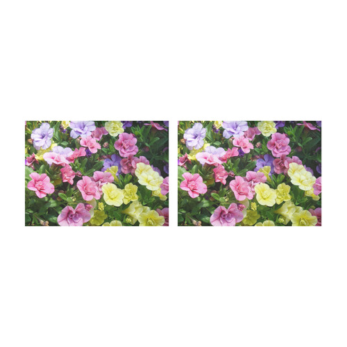 lovely flowers 17 by JamColors Placemat 14’’ x 19’’ (Set of 2)